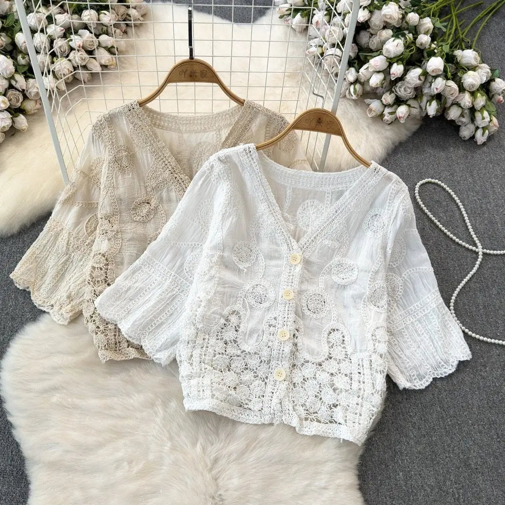 Paisley Button-up Shirt Blouse