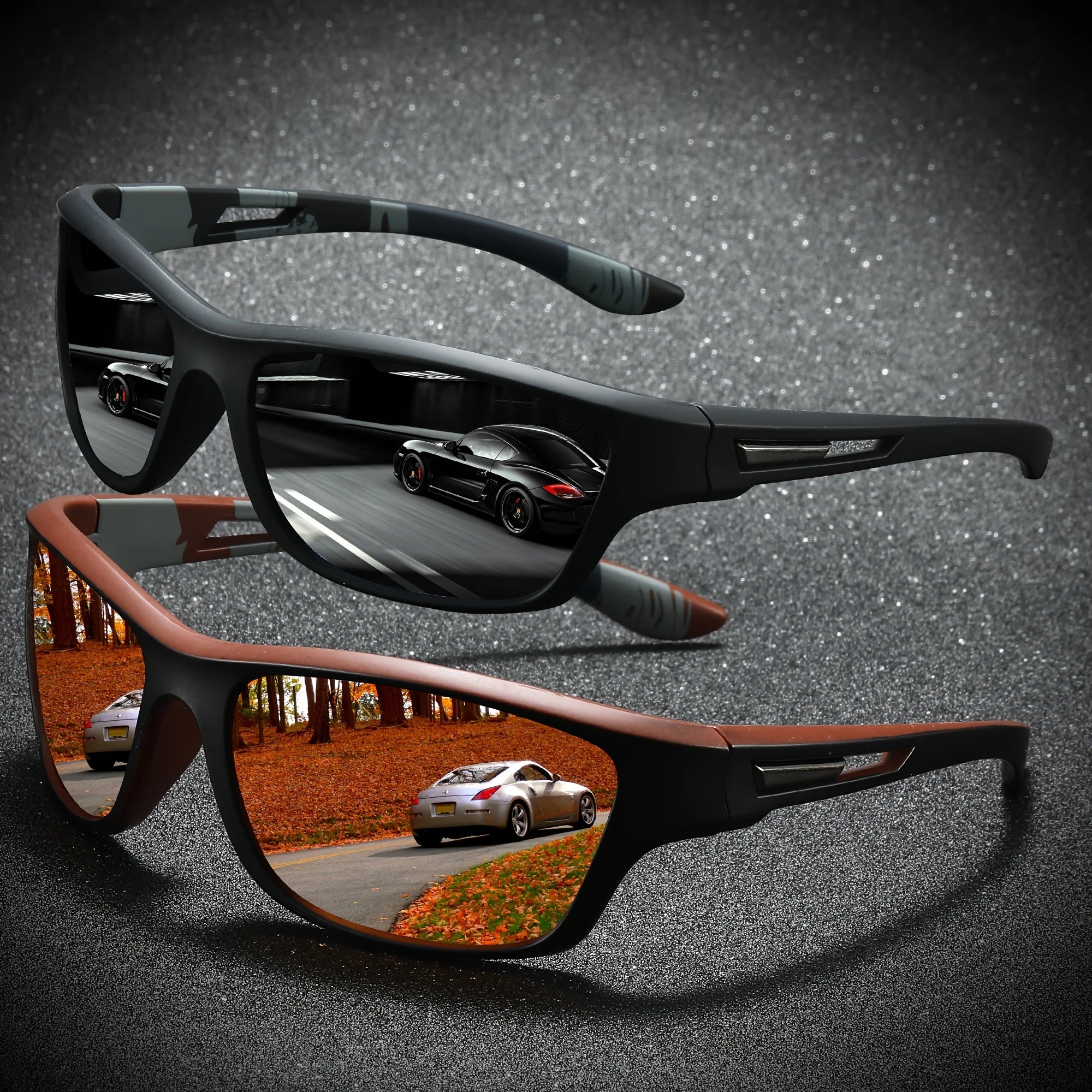 2/3PCS Brand New Men Sunglasses Polarized Sun Glasses Women UV400 Outdoor Baseball Softball Sport Eyewear Fishing Goggles