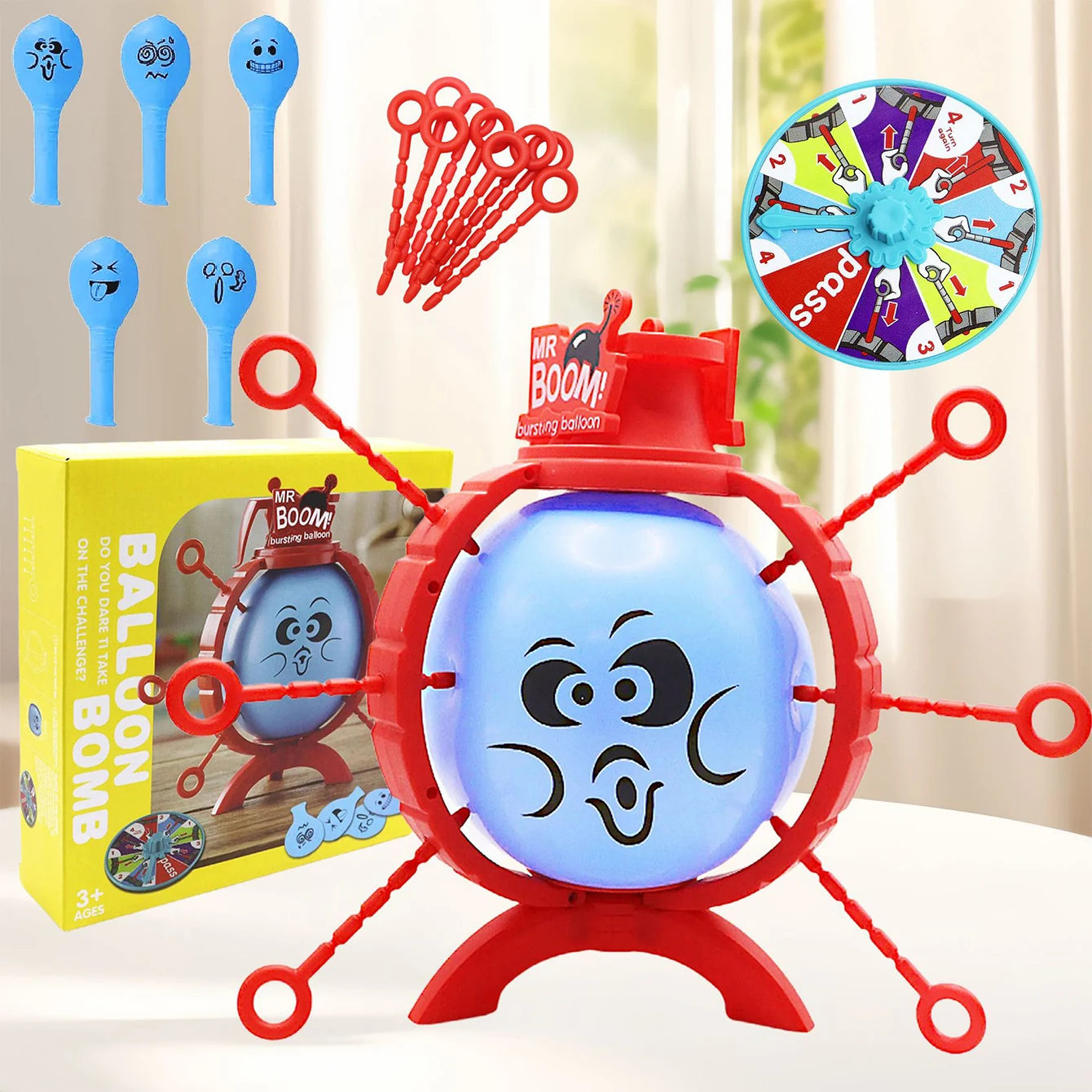 Pop balloon toy party party interaction tabletop game toy balloon explosion prank toy