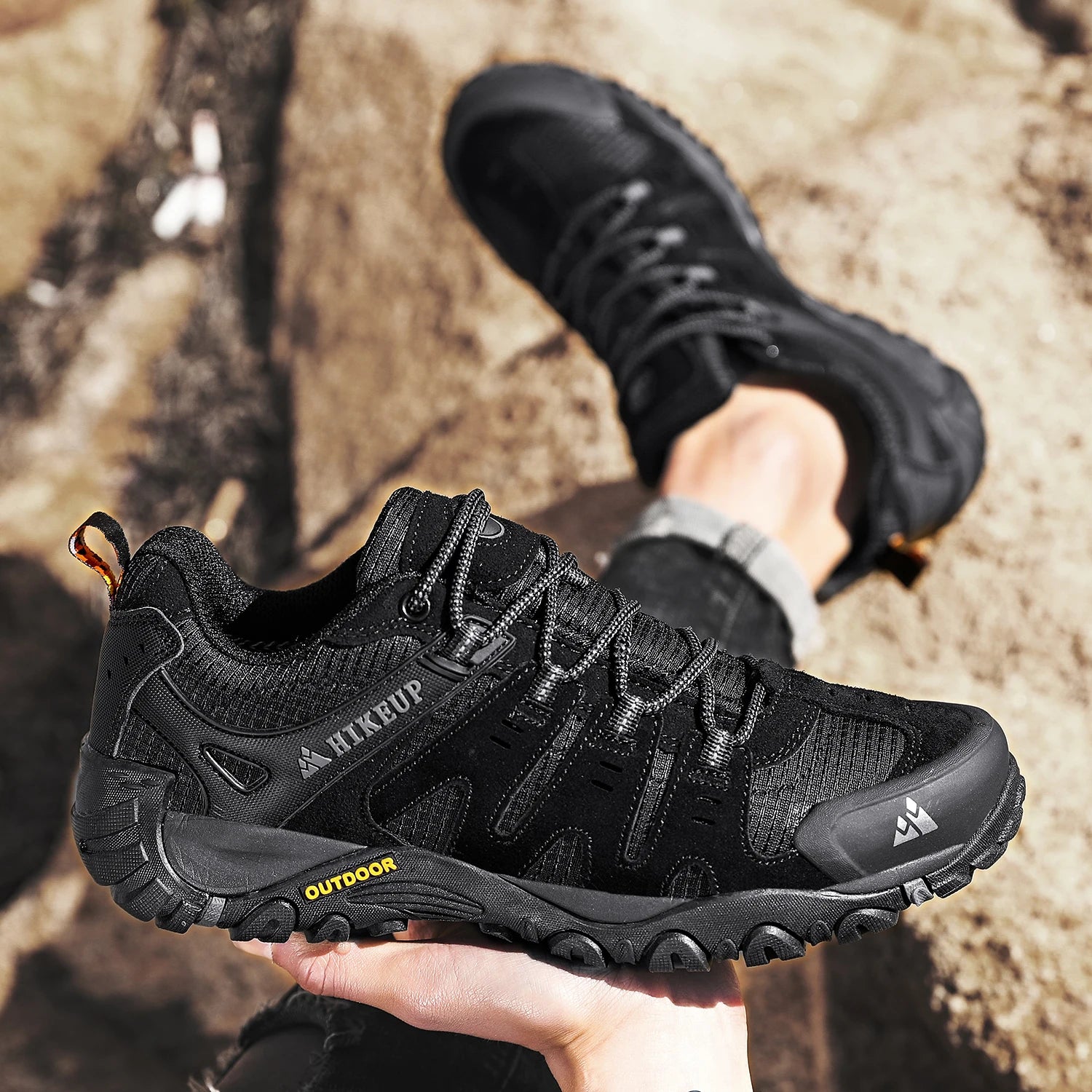 Men Trekking Walking Sneakers