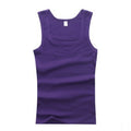 Men's Close-fitting Vest Cotton Tank Top Men Fitness Elastic Casual O-neck Breathable Bodybuilding Sleeveless Vest Male Tanks