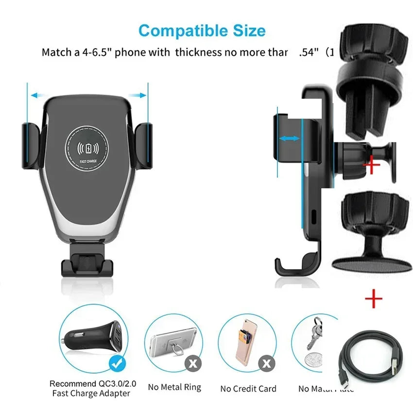 Wireless Charging Car  mount