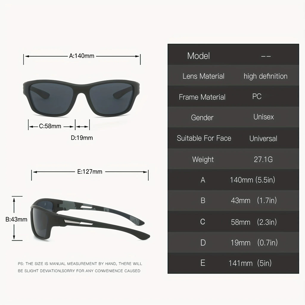 2/3PCS Brand New Men Sunglasses Polarized Sun Glasses Women UV400 Outdoor Baseball Softball Sport Eyewear Fishing Goggles