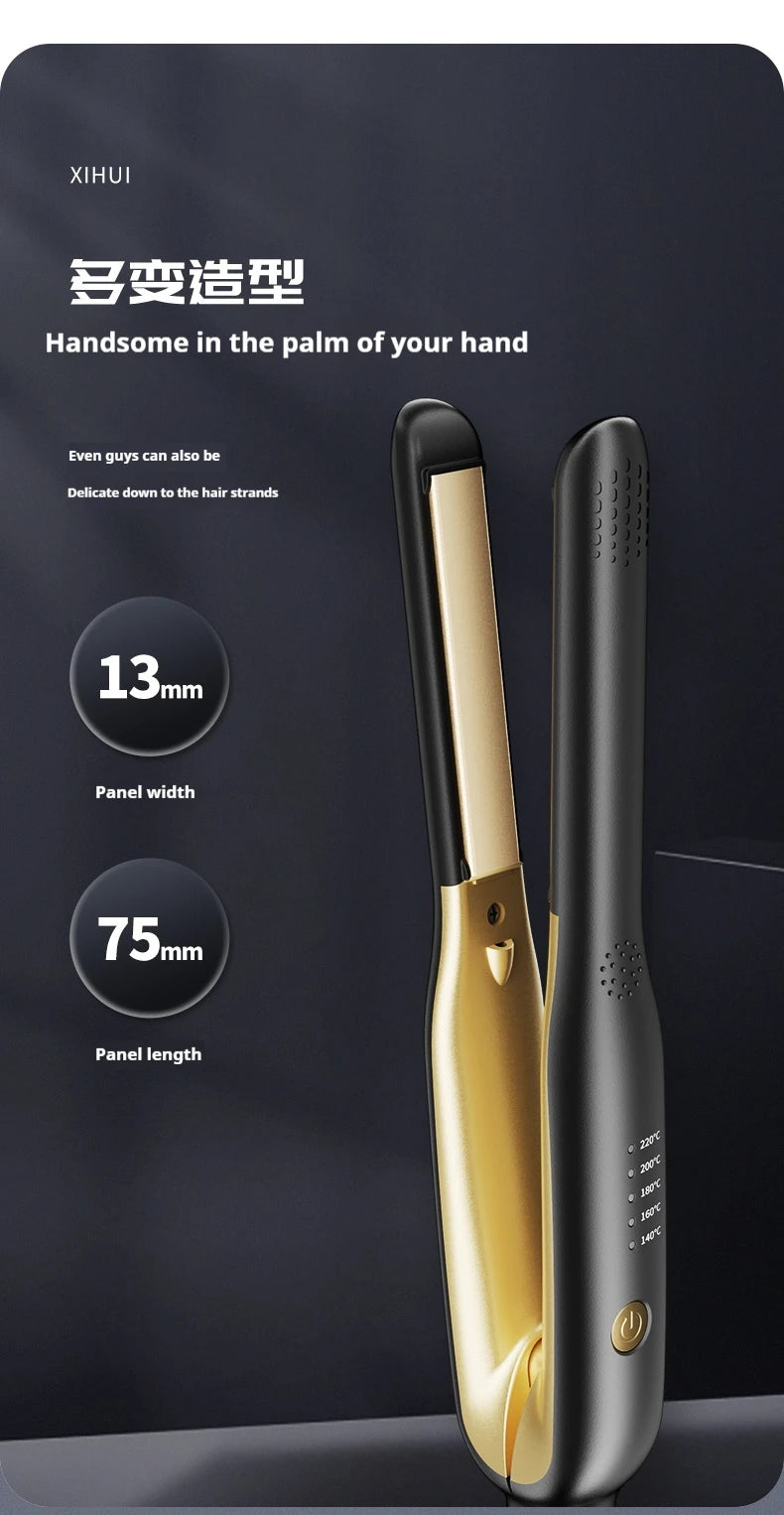 Mini Travel  Hair Straightener 2-in-1