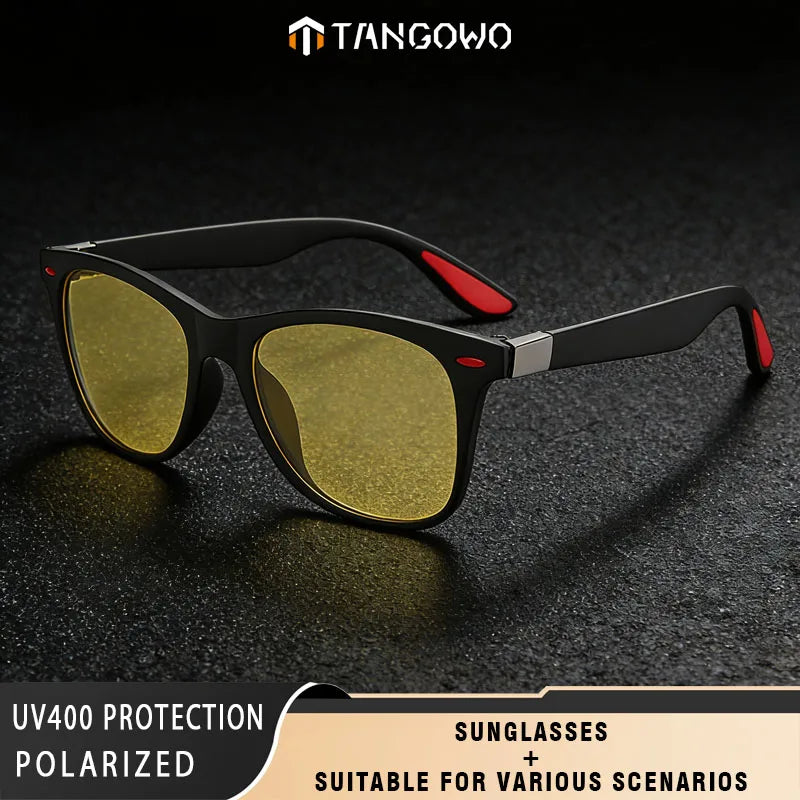 TANGOWO Polarized Retro Sunglasses Men Women Vintage Brand Design Sun Glasses Fashion Sports Driver Shades UV400 Oculos De Sol