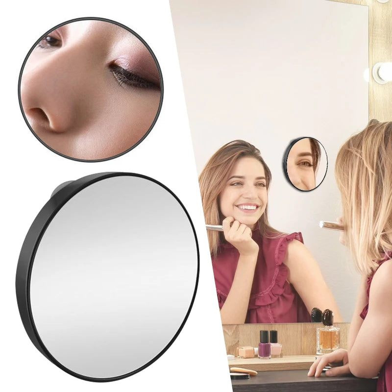 Magnifying Makeup Mirror 30x 15x 10x 5x With Suction Cups Round Make Up Mirror For Makeup Beauty Treatments Remove Acne Pores