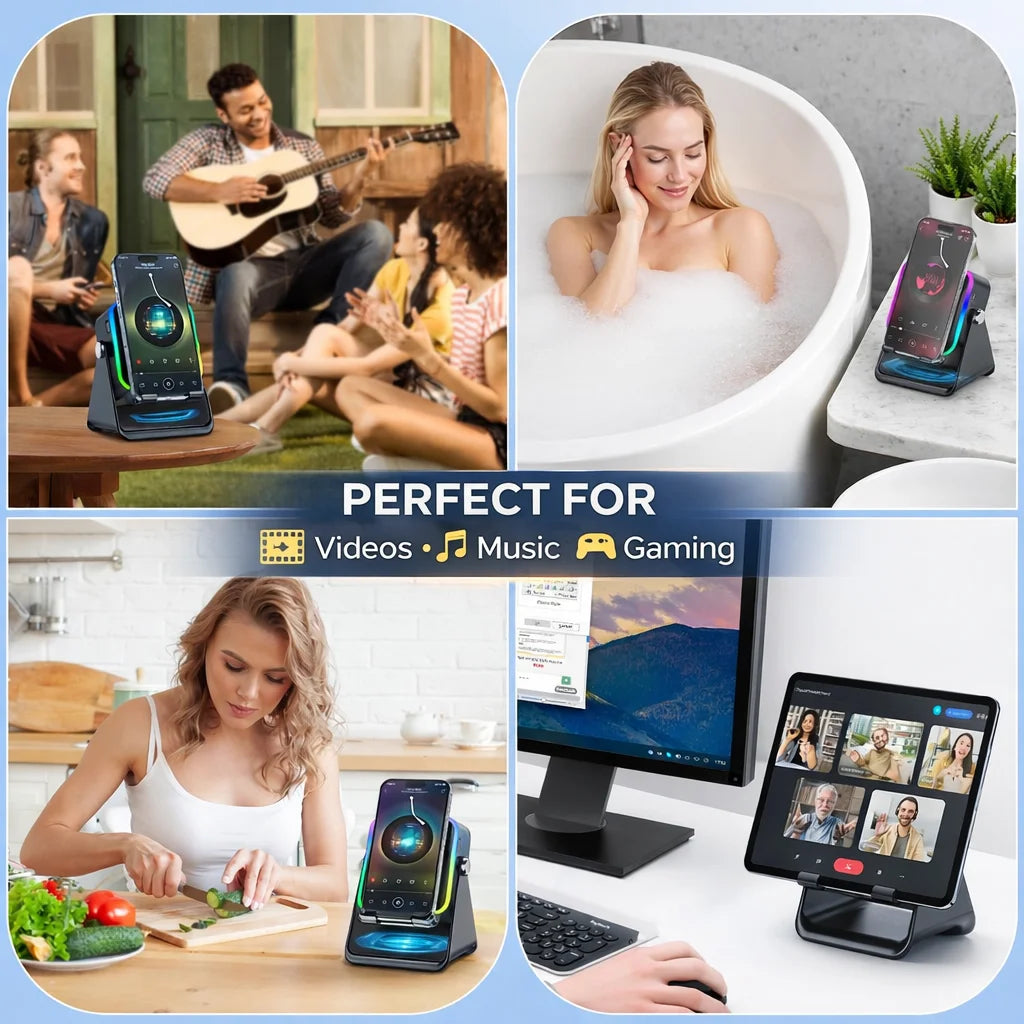 5In1 Bluetooth Speaker Lamp 5000mAh