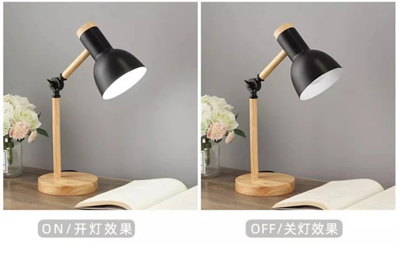 Nordic Wooden LED Lamp