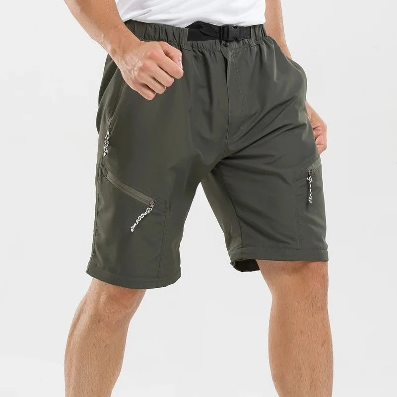 Spring Summer Outdoor Pants Men Quick Dry Convertible Pants Men Hiking Lightweight Fishing Zip Off Cargo Work Pants Trousers