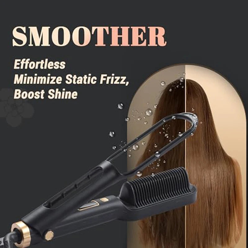 Hair straightening comb