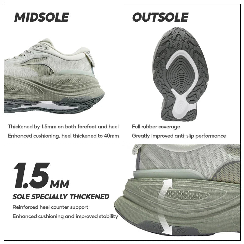 361 Degrees Lightweight Wear-resistant Comfort Shock Absorb Sneakers