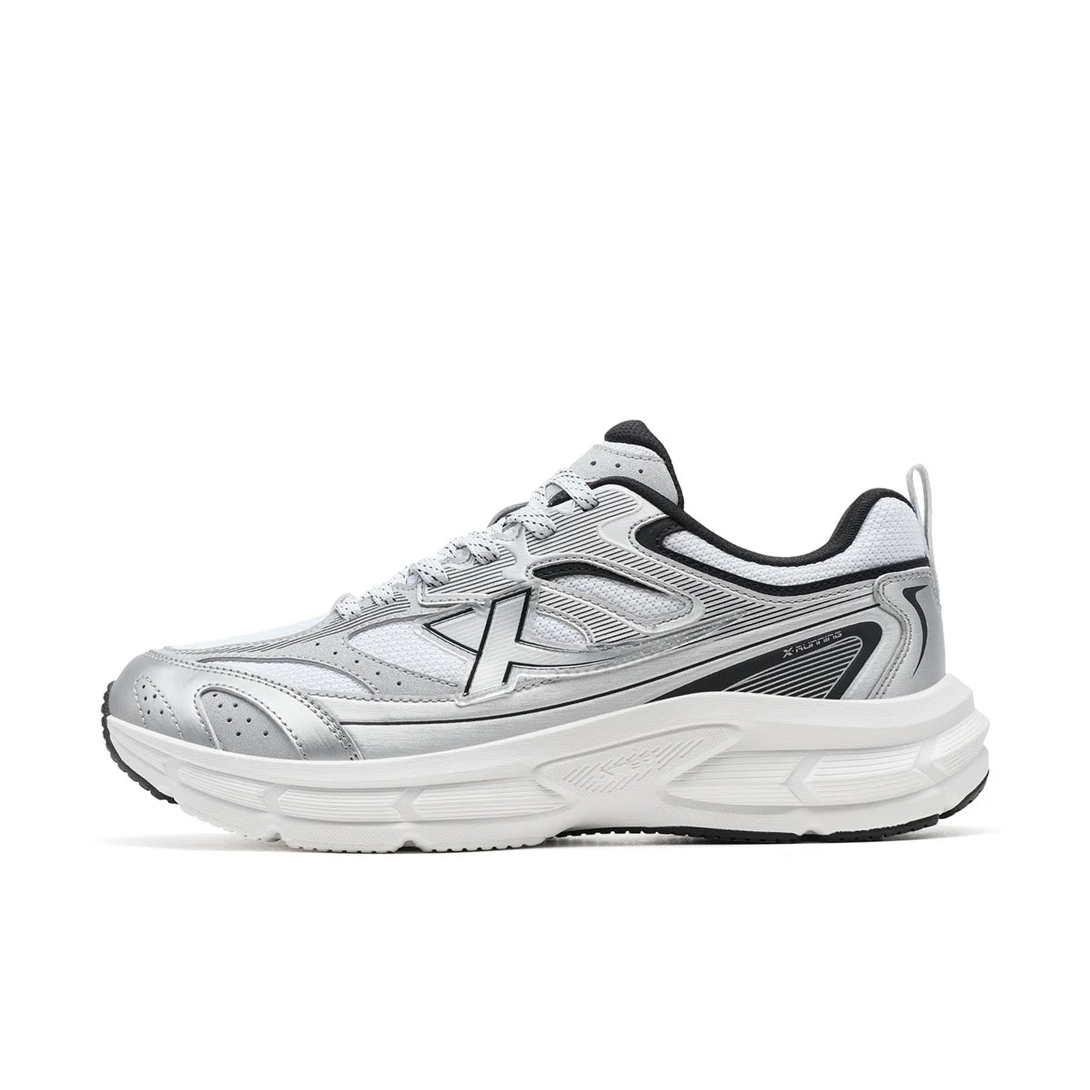 XTEP Running Shoes Men's 2025 Summer Retro Mesh Breathable Wear-Resistant Sports Shoes Commuting Casual Shoes 875319110045