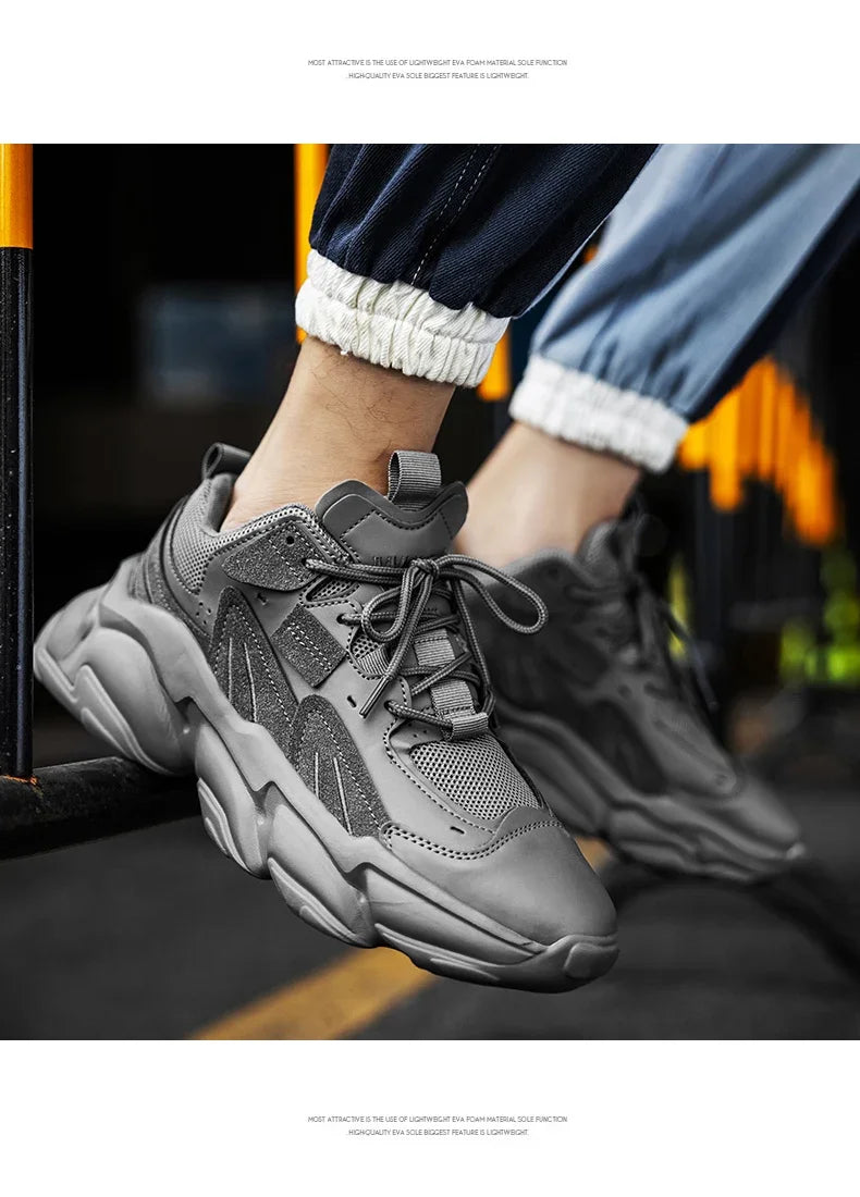 Men's Sneakers Hidden Heels Elevator