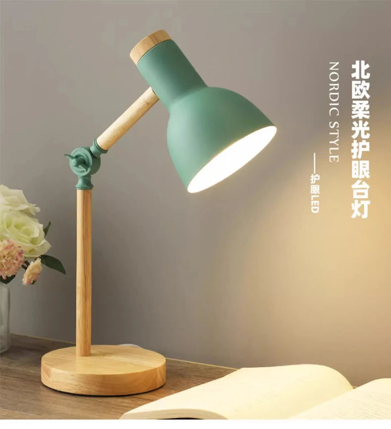 Nordic Wooden LED Lamp