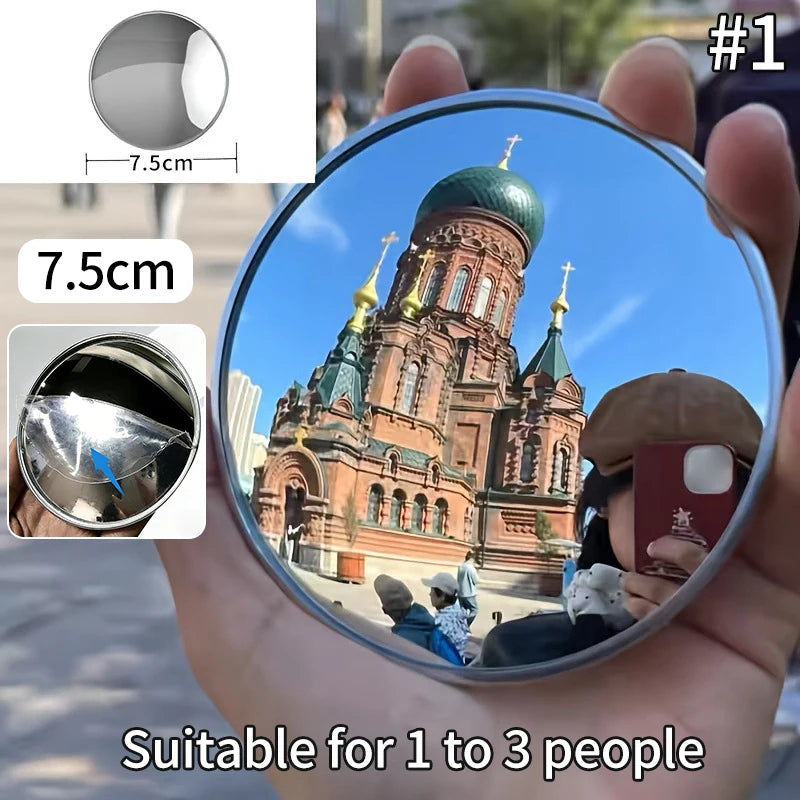 Heart Convex Mirror Round Moon Shaped Mirrors Travel Photo Props Wide-angle Lens for Photography Portable Makeup Mirrors