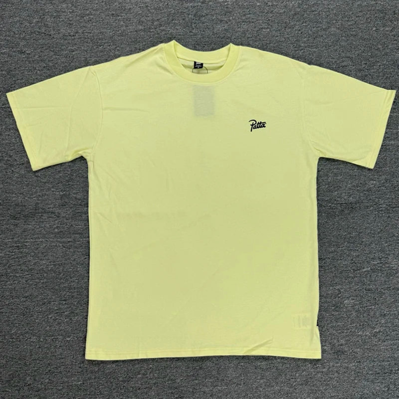 Summer Round Neck Men's Women's Loose Patta Tops New Style High Quality PATTA Short Sleeved T-shirts One Day Ship Out