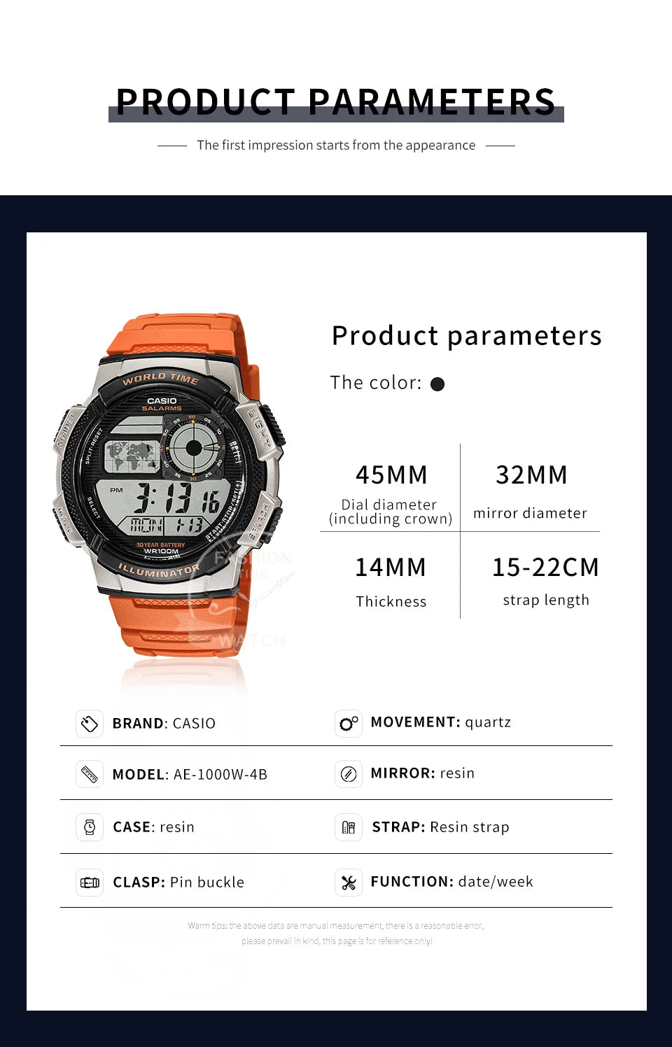 Casio watch AE-1000W