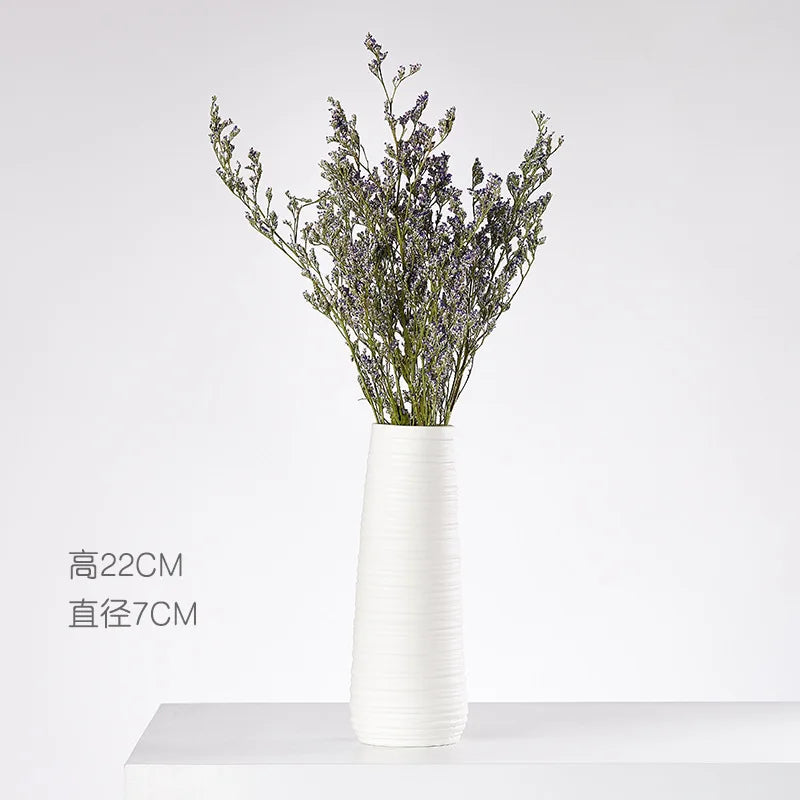 Modern Nordic Ceramic Vases, Living Room, Household Tabletop Decorations, Plain Burning Process, High Grade Vase