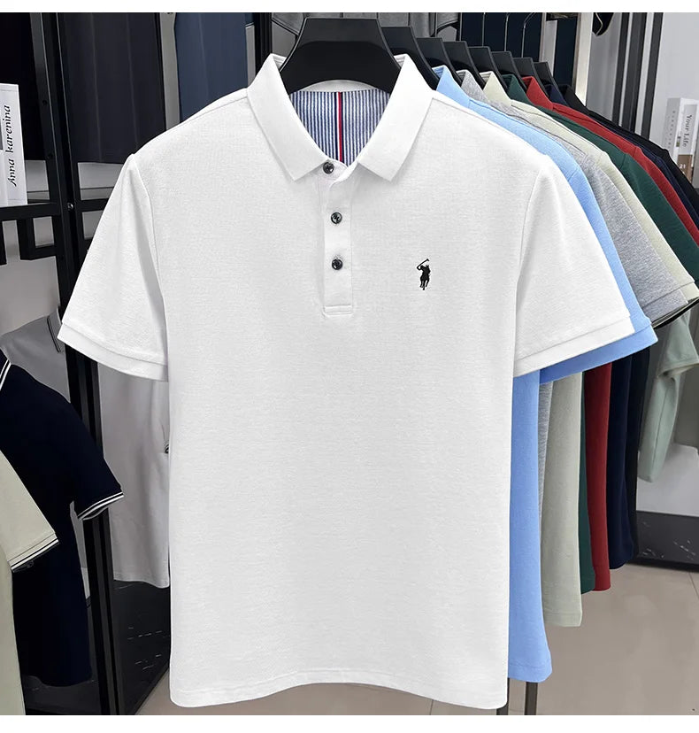 cotton short sleeve polo