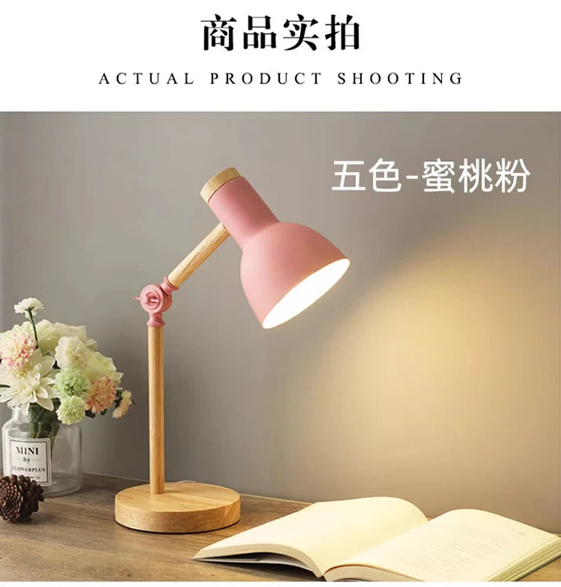 Nordic Wooden LED Lamp