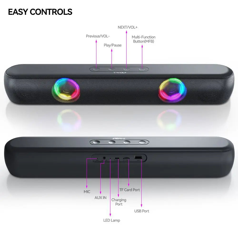 Portable Bluetooth sound bar