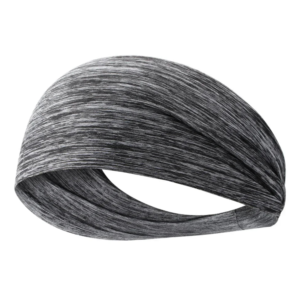 Sports Headband Running Fitness Sweatband Elastic Absorbent Sweat Cycling Jog Tennis Yoga Gym Head Band Hair Bandage Men Women