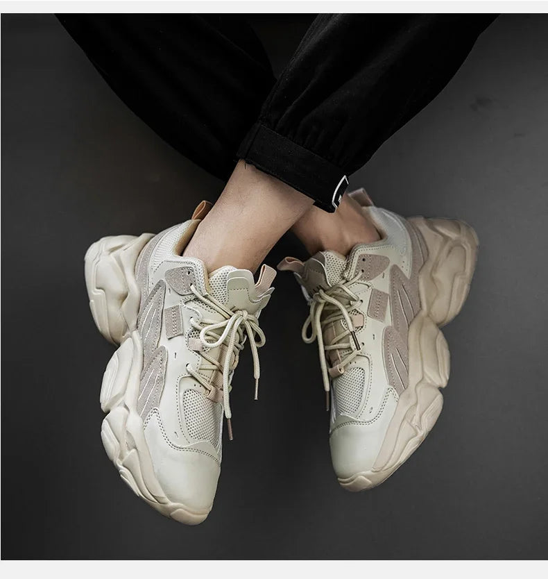 Men's Sneakers Hidden Heels Elevator