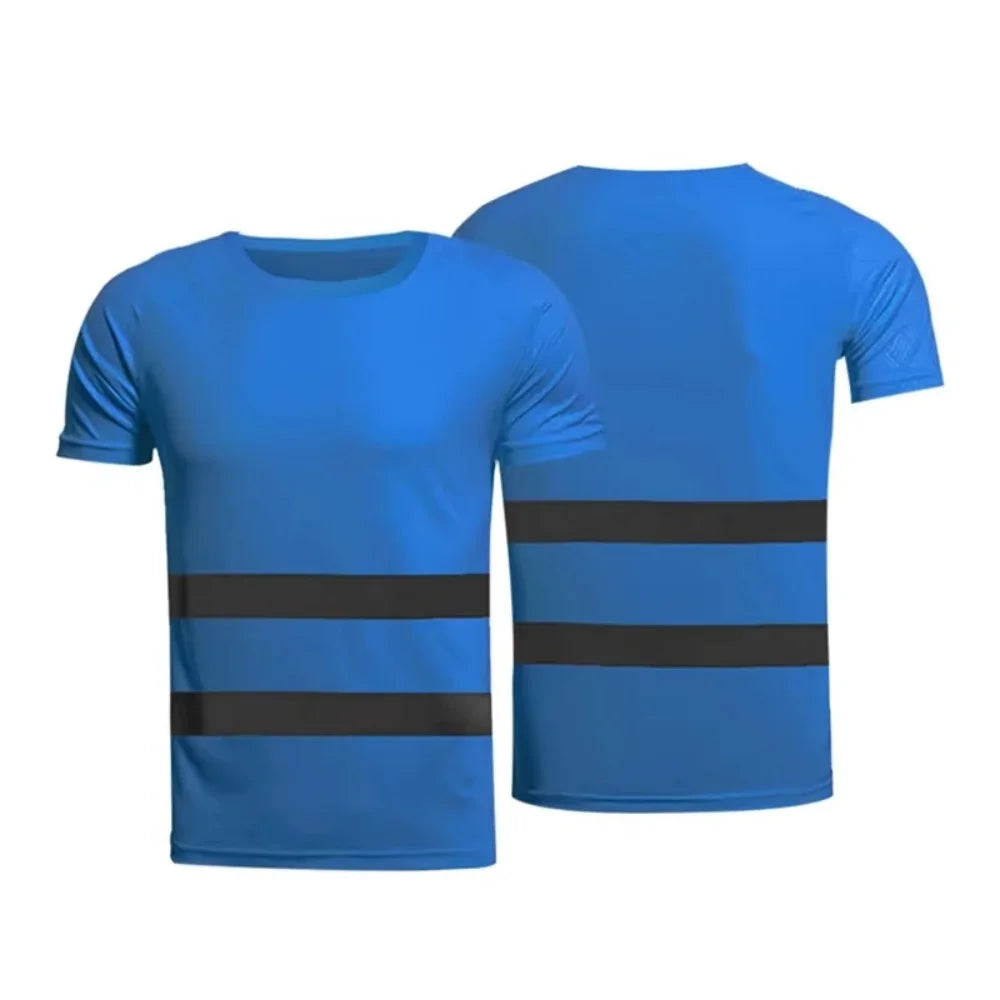 Green 3D Print Men's T-Shirts New Secure Logo Color Blocking Design Round Neck Short-Sleeved Oversized Men Work Tee Tops Clothes