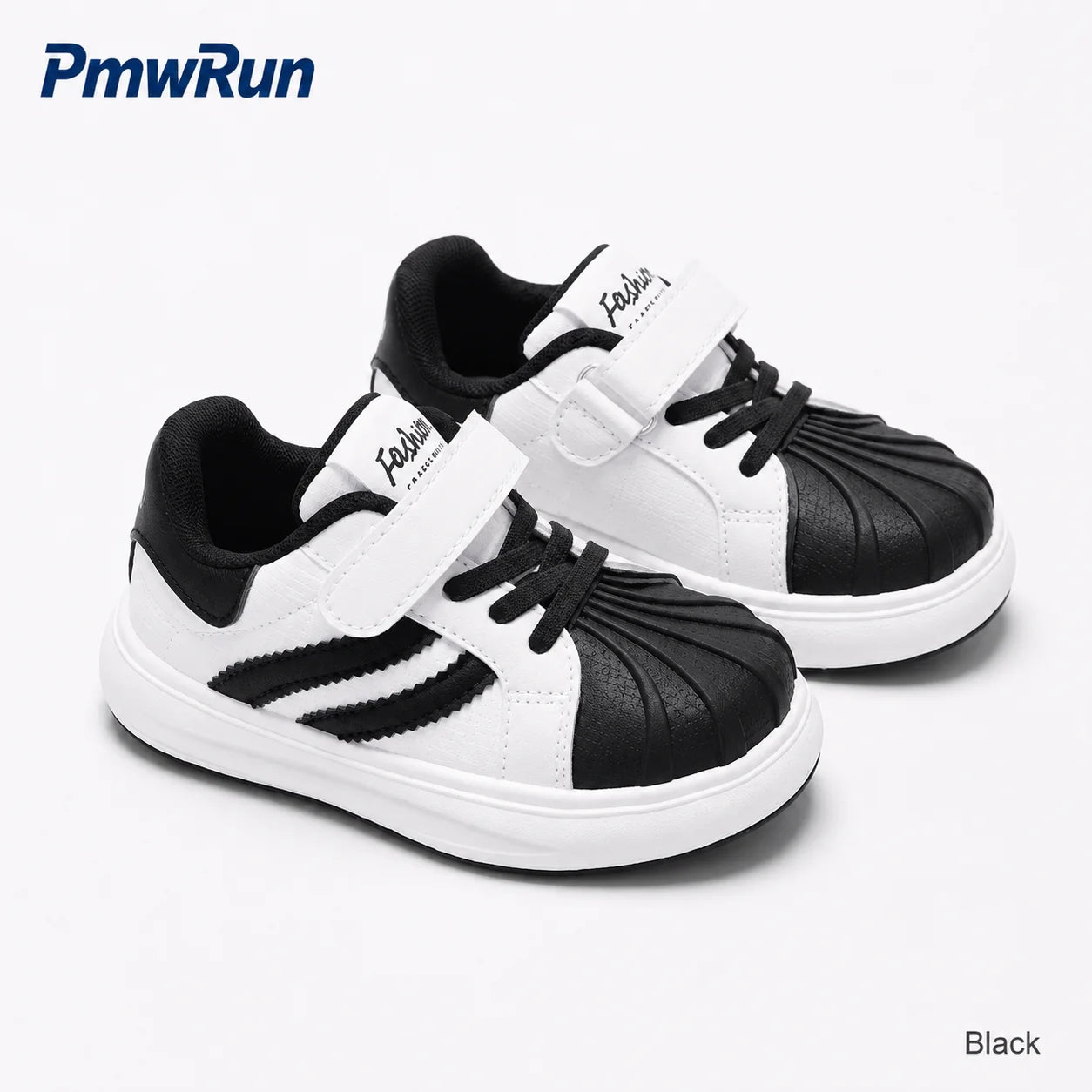 Trend Fashion Sport Shoes For Children PU Leather Waterproof Kid's Sneakers Soft-soled Anti-slippery Boy's Girl's Running Shoes
