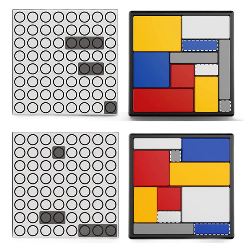 Logic puzzle, logic thinking training, building block games, puzzle blocks, interactive intelligence development, toys
