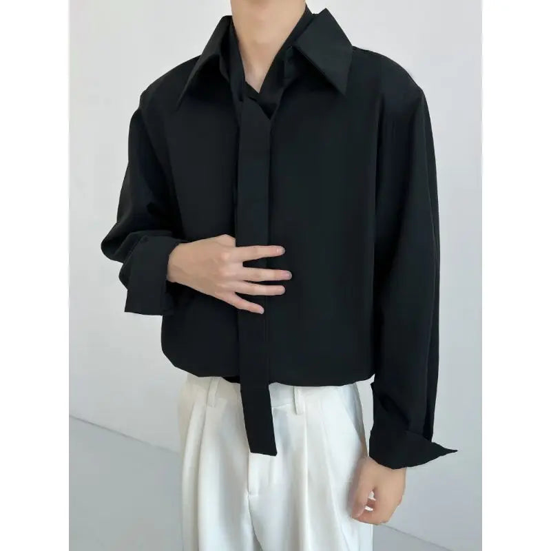Large Point Collar Loose Fashion French Long Sleeve