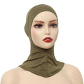 Turban Caps for Women Muslim Underscarf Modal Hijab Inner Caps Stretchy Full Cover Shawl Cap Full Neck Coverage