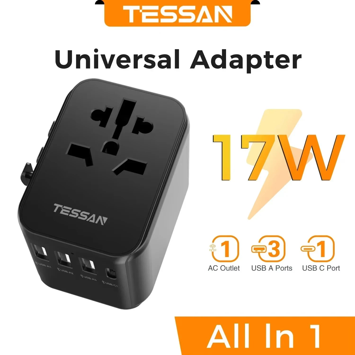TESSAN 65W Travel adaptor