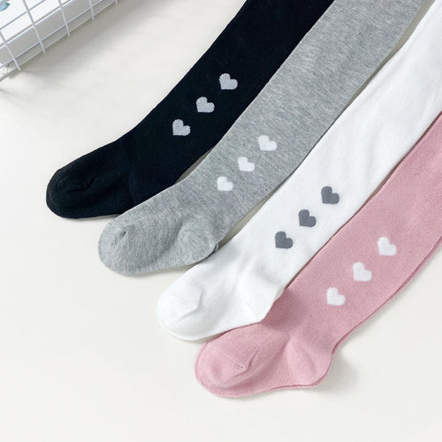 4 PCS Four-Season Solid Medium Thickness Baby Toddler Leggings Socks – Children Girl Kid Tights for School, Performance & Daily