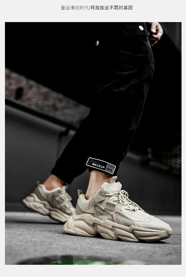 Men's Sneakers Hidden Heels Elevator