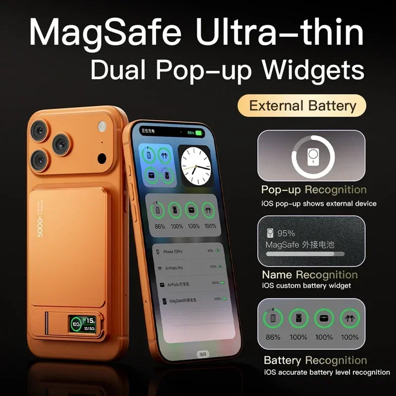 MagSafe,Magnetic Wireless 20W Fast Charging 500000mAh