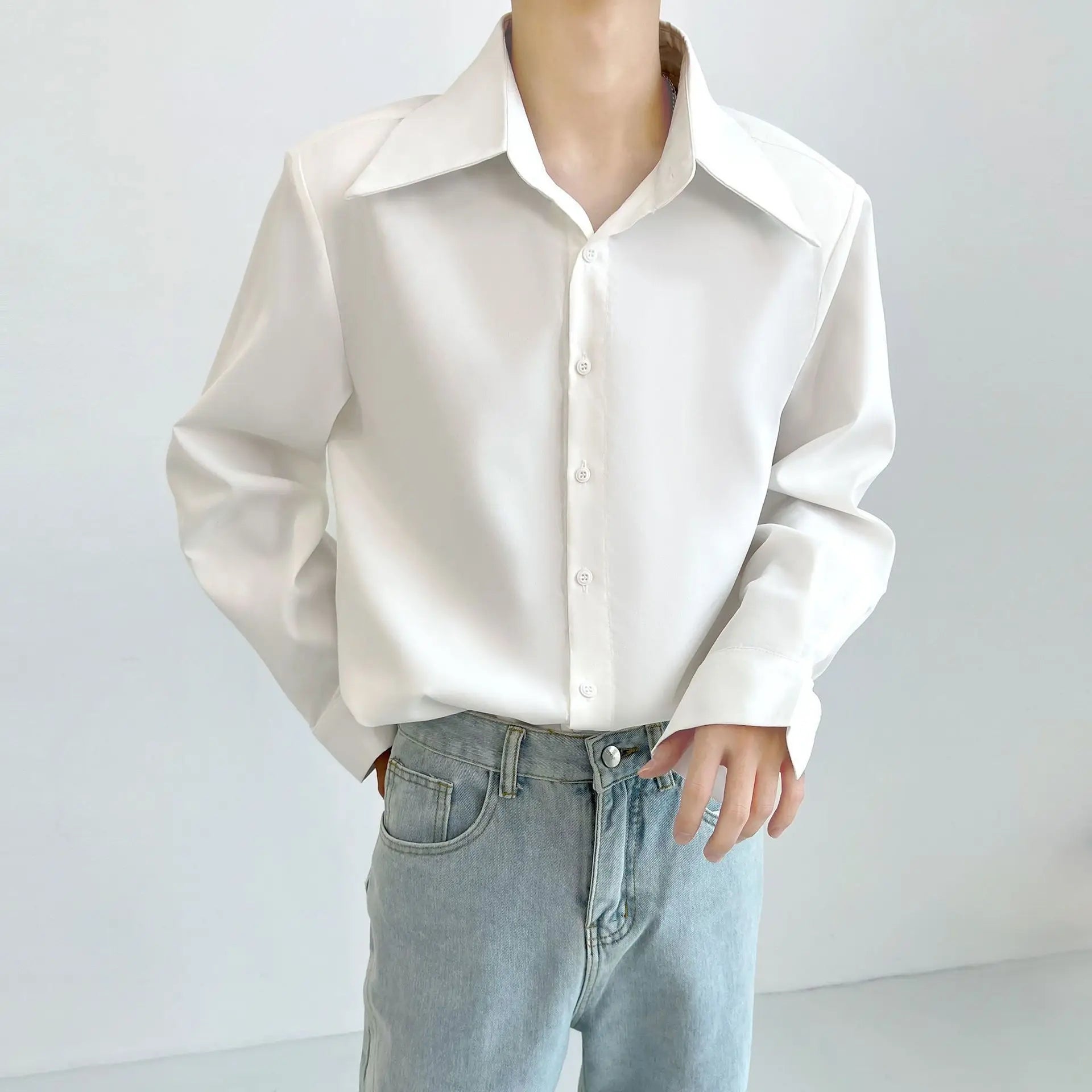 Large Point Collar Loose Fashion French Long Sleeve