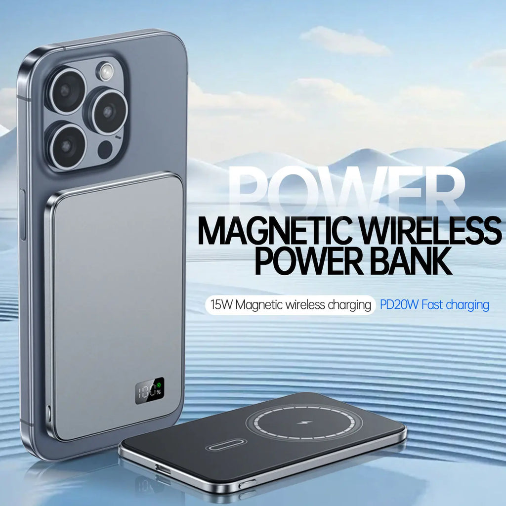 Ultra Thin slim MagSafe,Magnetic Power Bank for