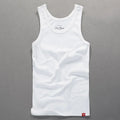New Men's Simple Casual Tank Tops Comfortable 100% Cotton Solid Elastic Tight Sleeveless Sport Tops Male Gym Fitness Waistcoats