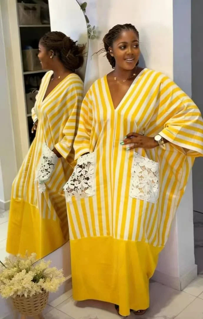Summer African Polyester Party Evening Long Maxi Dress Kaftan Muslim Abaya Outfits Plus Size Dashiki African Dresses for Women