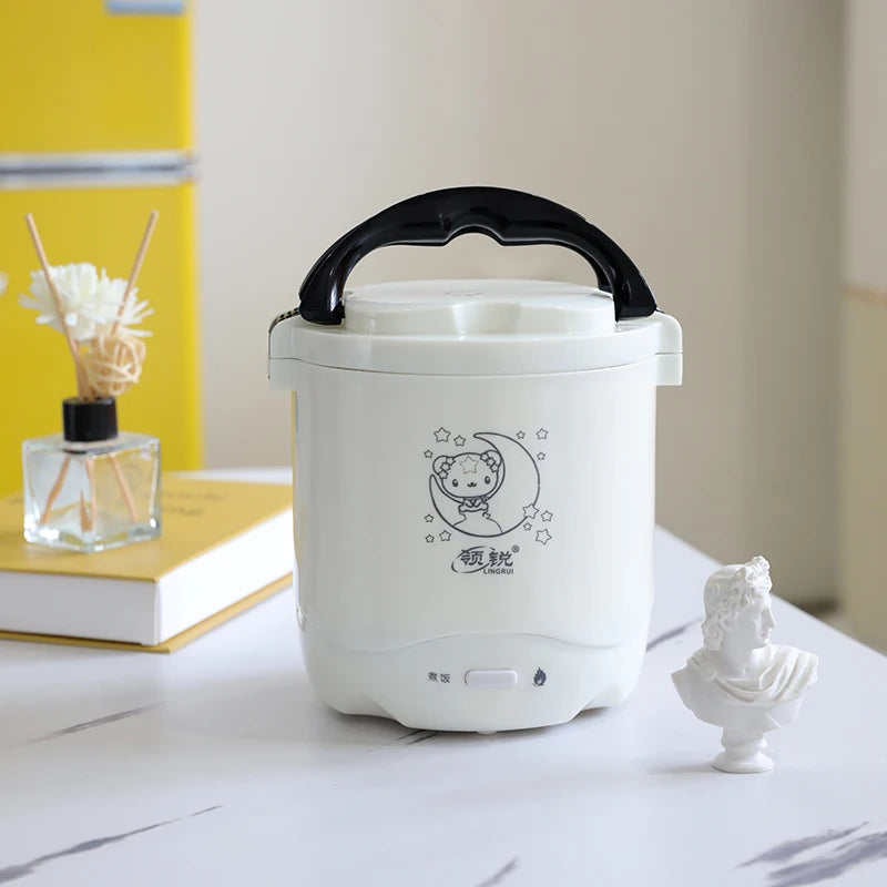 1.2L Electric Mini Rice Cooker Warmer Automatic Insulation Portable MultiCooker Household Rice Cookers Portable Lunchbox Office