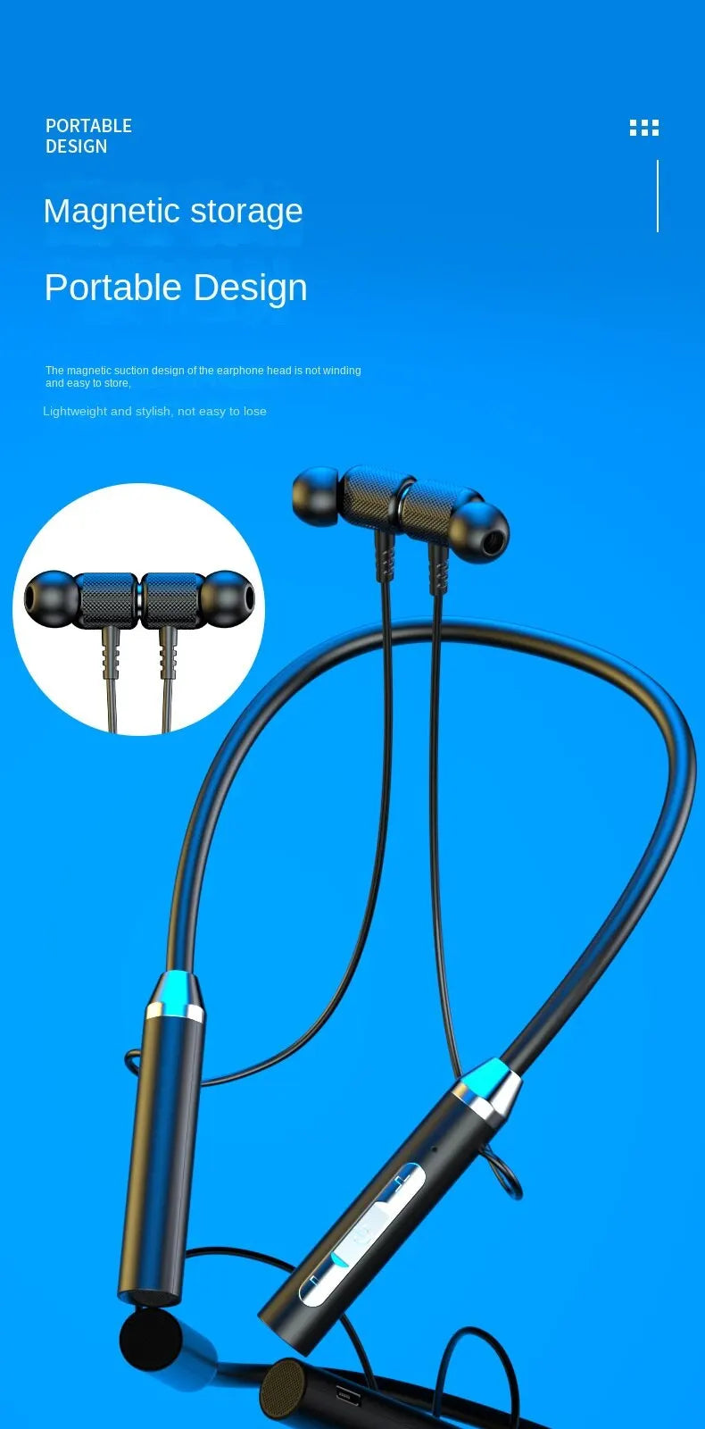 Magnetic sport earbuds