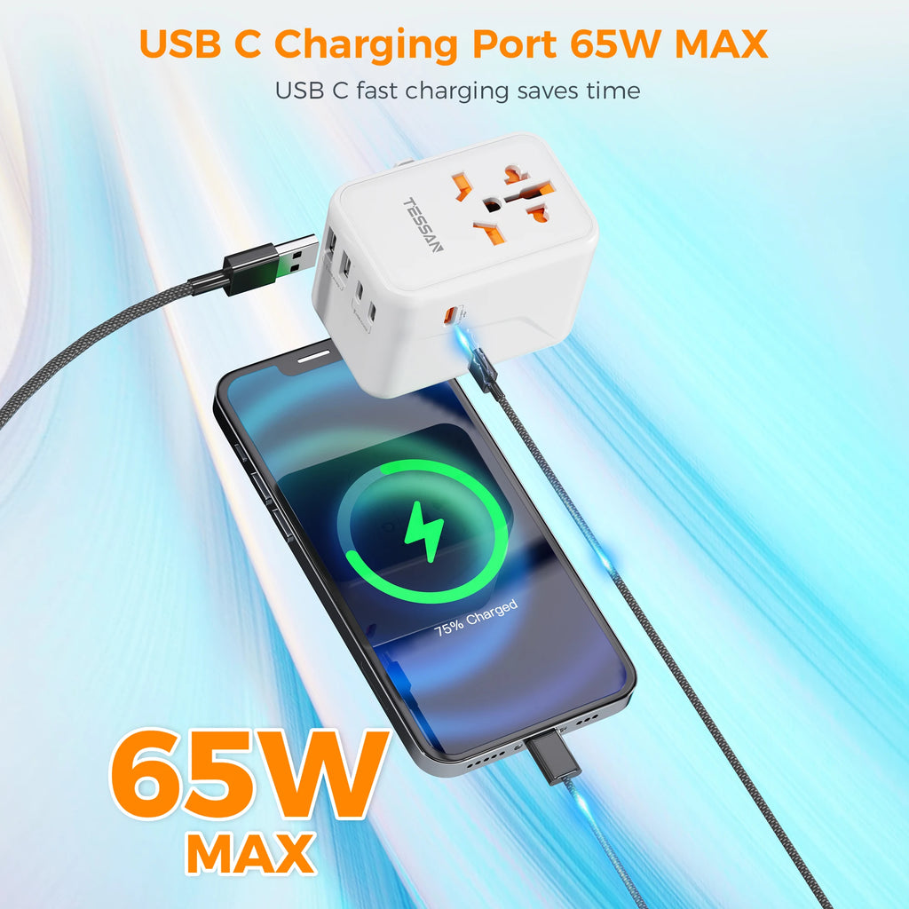 TESSAN 65W Travel adaptor