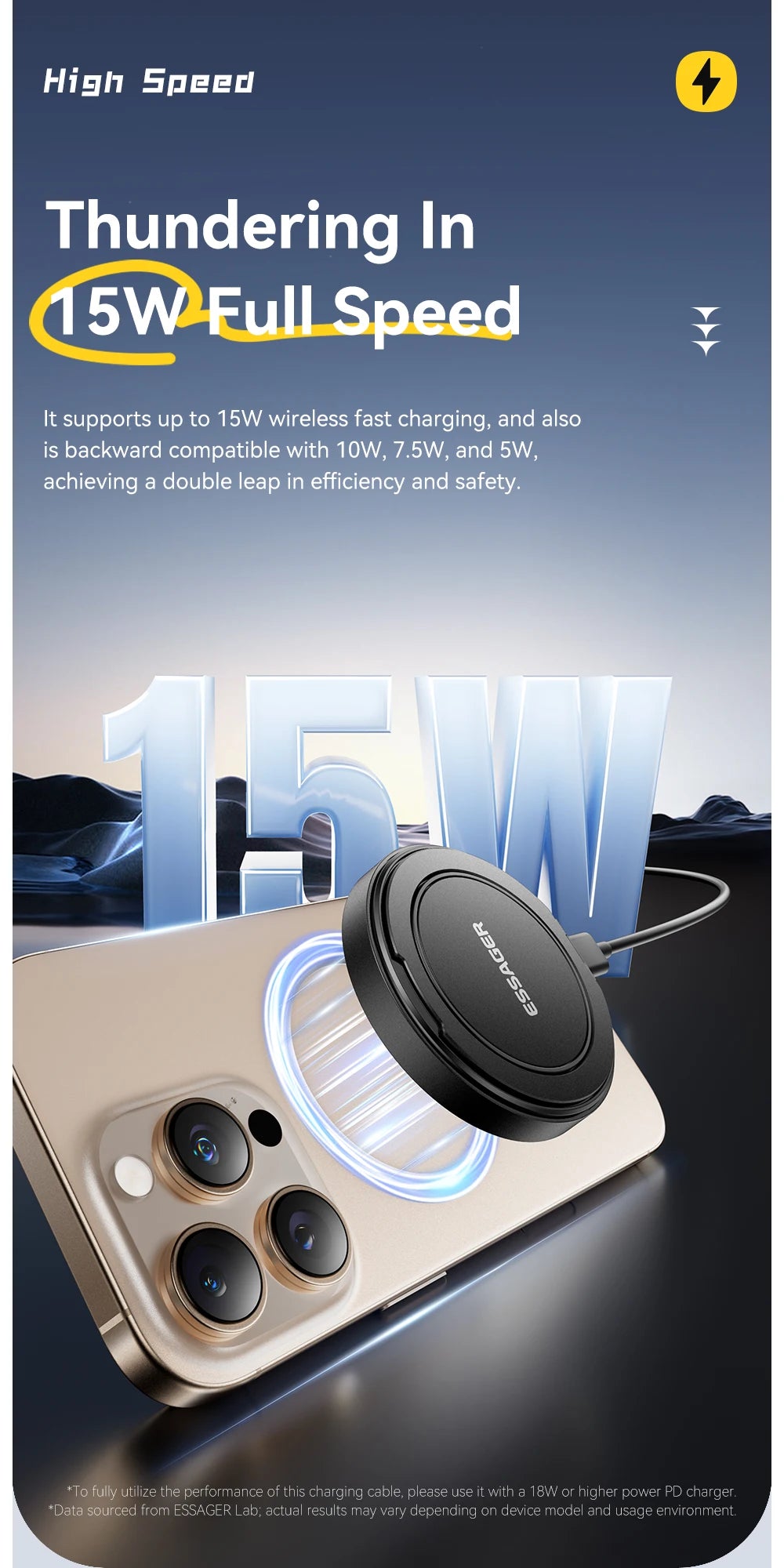 Essager 15W Wireless Charger Fast