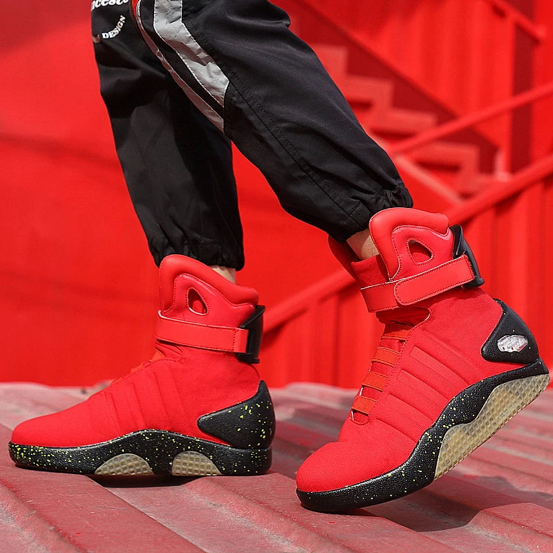 2025 New Future Trend Fashion Style Boots Adult USB Rechargeable LED Light Shoes for both men and women