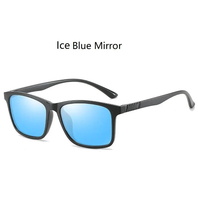 1-2PCS Luxury Men Sunglasses Fashion Vintage Square Ultra Light Frame Driving Fishing Sun Glasses For Man Eyewear