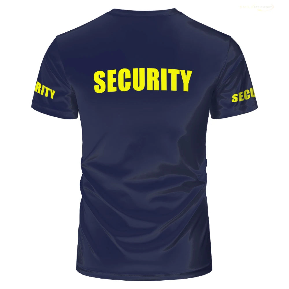 Classic Security Uniform Cheap Men's T-shirts Bodyguard Professional Work Clothes Tee Guard Light Breathable Procurement Tops