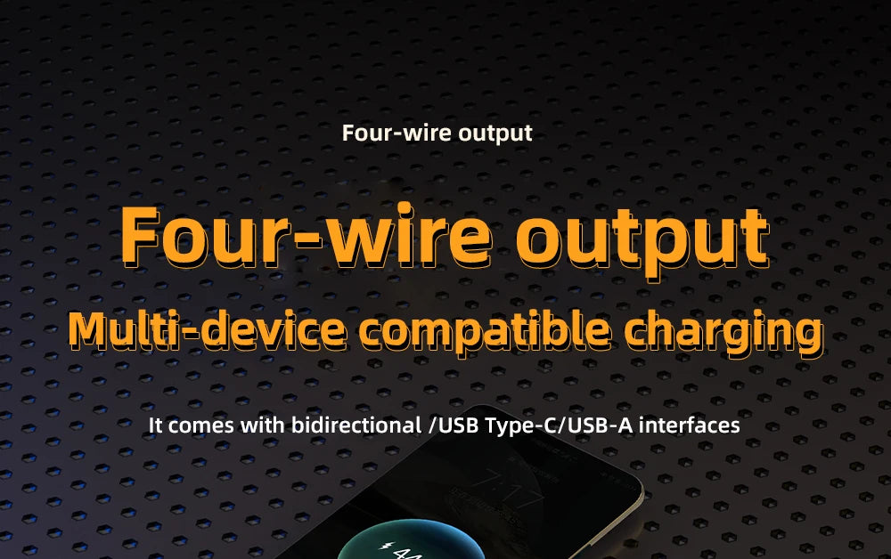 66W Fast Charge Power Bank 20000mAh