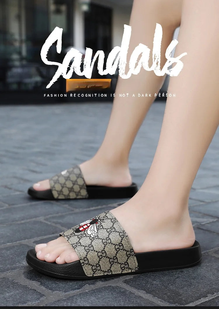 men's bees beach outdoor garden sandals