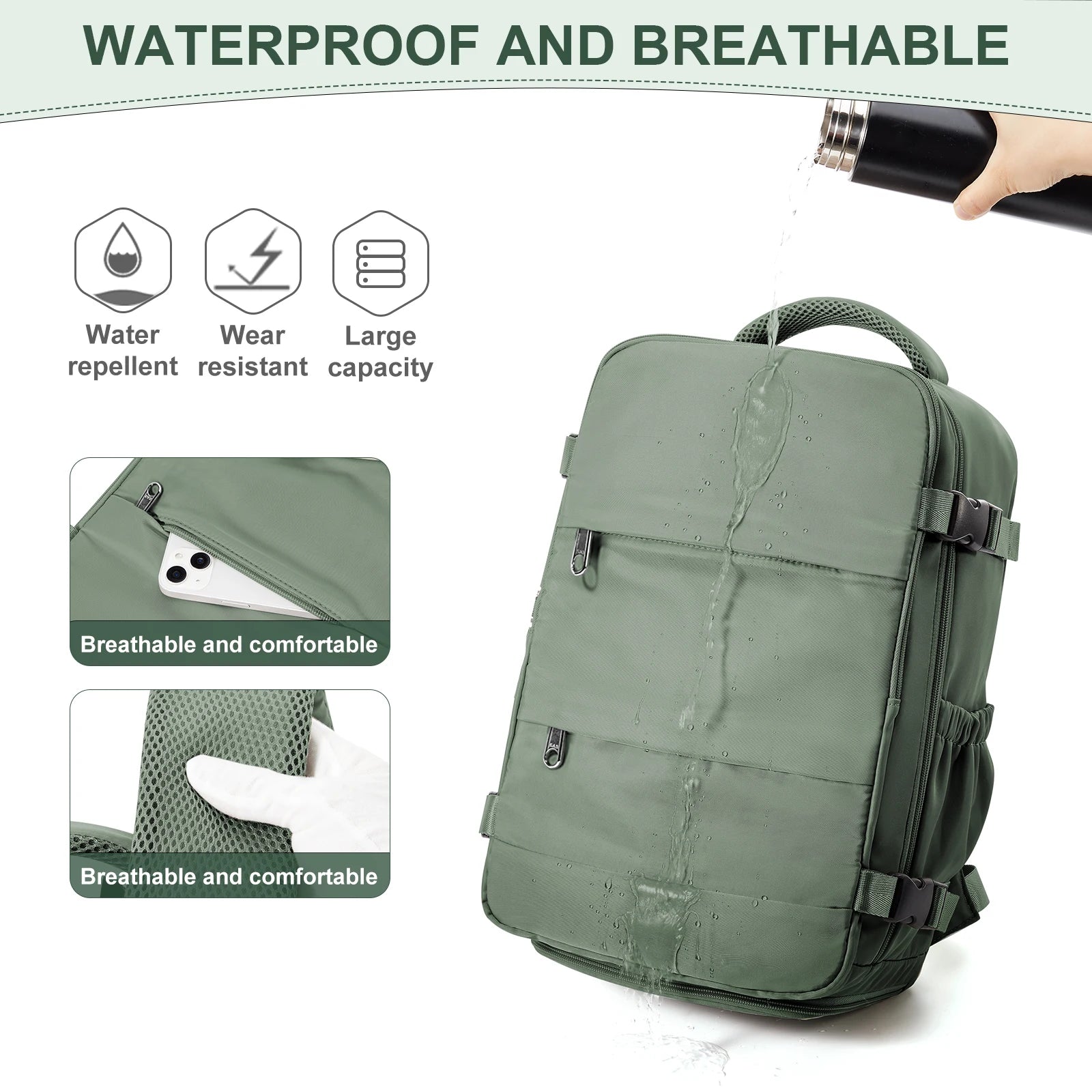 Ryanair Backpack 40x30x20 Cabin Bag Travel Backpack for Men Women Hand Luggage Leisure Laptop Backpack mochila para viaje cabina